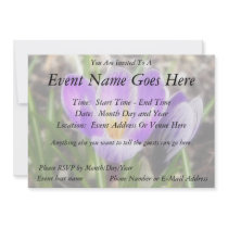 Bloom And Bud - Crocuses Invites