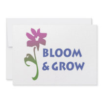 Bloom and Grow Personalized Invitations