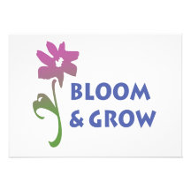 Bloom and Grow Personalized Invitations