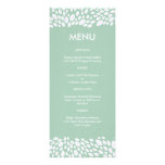 Bloom Customizable Wedding Menu in Gum Leaf Custom Invite