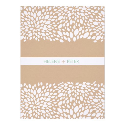 Bloom Customizable Wedding Program in Cashmere Personalized Invite
