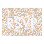 Bloom Customizable Wedding RSVP in Cashmere Custom Invitation