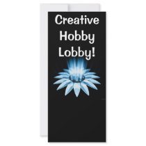 Bloom In Blue - Rack Card - Costumer Designes