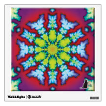 “Bloom” Kaleidoscope “PixPane(TM)” Wall Decal