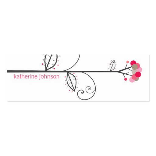Bloom Tree Dots | *01 Profile Card | Gift Tag | Business Card (front side)