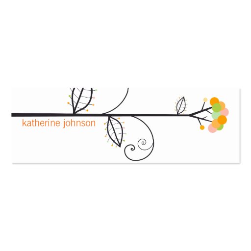 Bloom Tree Dots | *03 Profile Card | Gift Tag | Business Card (front side)