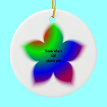 Bloom where God plants you ornaments