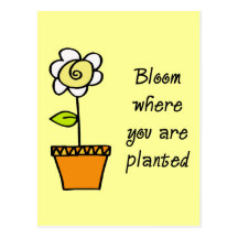 Bloom Where You Are Planted II Postcards
