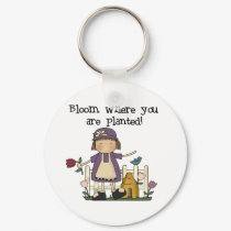 Bloom Where You Are Planted keychains by gardening Bloom Where You Are Planted keychains