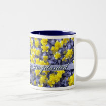 Bloom Where You Are Planted, Yellow Wildflowers mugs