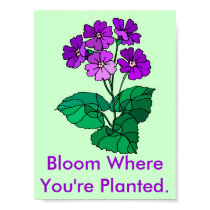 Bloom Where You're Planted Poster posters by greenbaby Bloom Where You're Planted Poster posters