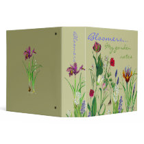 Bloomers, My  garden notes binders