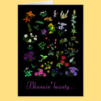 Bloomin' Beauty folded card cards
