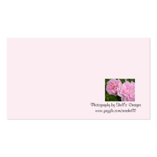 Bloomin' Pink - Business Card (back side)