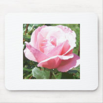 Bloomin Pink Rose Mousepad by gettingreen Bloomin Pink Rose Mousepad