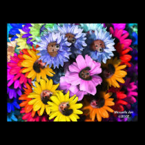 Blooming Beagles Poster posters