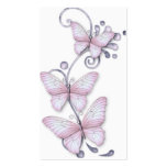 Blooming Butterflies Bookmark Business Card Template
