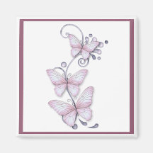 Blooming Butterflies Fridge Magnet