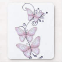 Blooming Butterflies Mousepad
