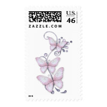 Blooming Butterflies Postage Stamps