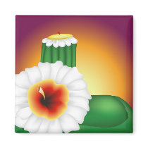 Blooming Cactus magnets by Lidusik Blooming Cactus magnets