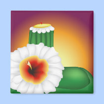 Blooming Cactus magnets