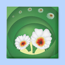 Blooming Cactus magnets