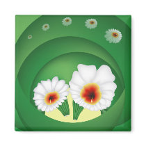 Blooming Cactus magnets by Lidusik Blooming Cactus magnets