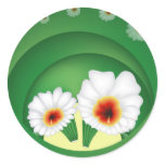 Blooming Cactus Round Sticker