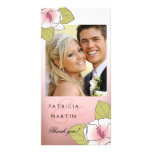 Blooming Cherry Blossoms Photo Thank You pink Photo Card