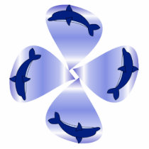 Blooming Dolphins photo sculptures
