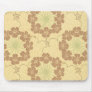 blooming flowers art nouveau pattern mouse pad