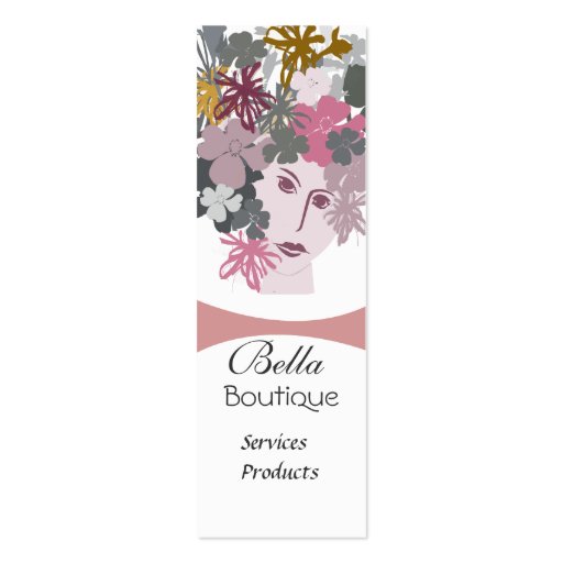 Blooming Goddess Business Card Template (front side)