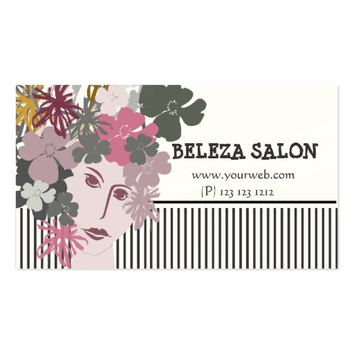 Blooming Goddess Unique Business Business Card (front side)