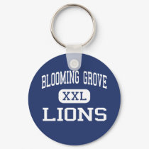 Blooming Grove - Lions - High - Blooming Grove keychains by customteamsportswear Blooming Grove - Lions - High - Blooming Grove keychains