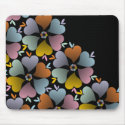 Blooming Hearts 1 mousepads
