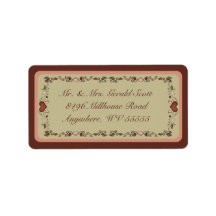Blooming Hearts Shipping  Labels