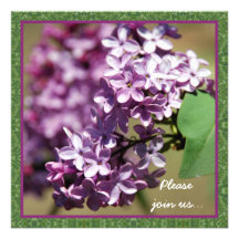 Blooming Lilacs Party Invitations