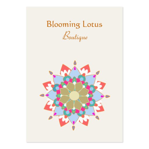 Blooming Lotus Chubby Business Card