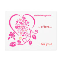 blooming love heart, my blooming heart ..., ...... postcards