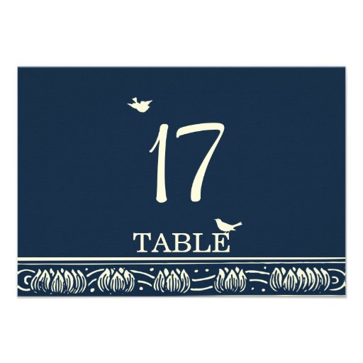 Blooming Love Tree refwi1 Table Number Card