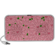 blooming pink flowers Speakers doodle