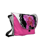 Blooming Pink Orchids Messenger Bag