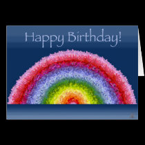 Blooming Rainbow birthday card cards