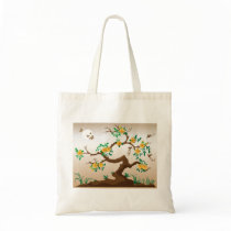 Blooming Tree with Hummingbirds bags