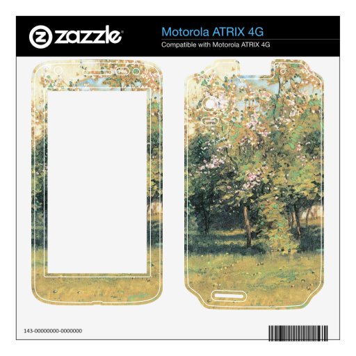 Blooming Trees by Childe Hassam Motorola ATRIX 4G Decal