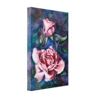 Blooming Wonder Rose Wrapped Canvas Print wrappedcanvas