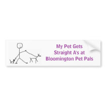 Bloomington Pet Pals Bumper Sticker bumper stickers