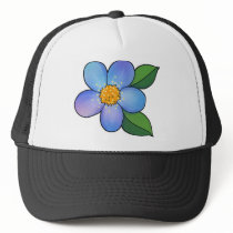 Blossom 01 - Blue Trucker Hat