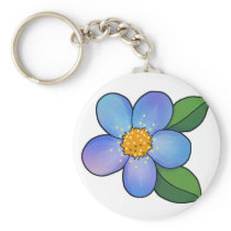 Blossom 01 - Blue Key Chain